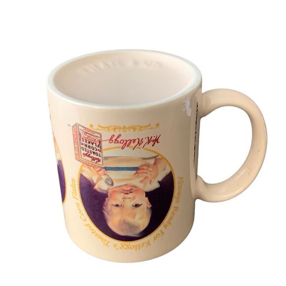 Vintage 1996 Kellogg’s Corn Flakes Baby Boy 1917 Art Mug A Nostalgic Addition - Picture 9 of 14